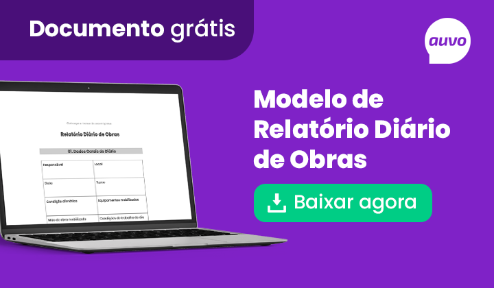 Modelo de relatório Diário de Obras