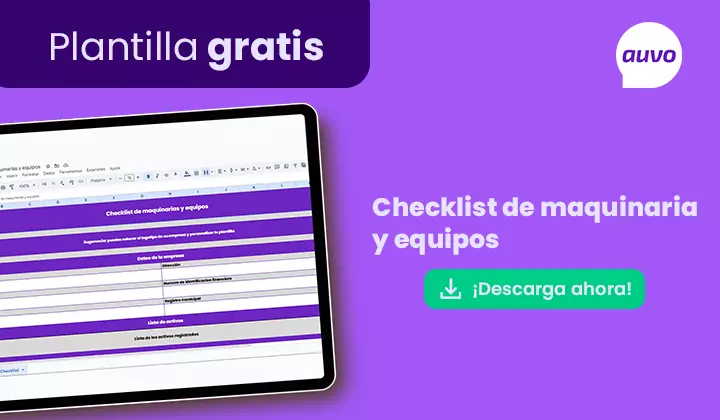 Checklist de maquinarias y equipos