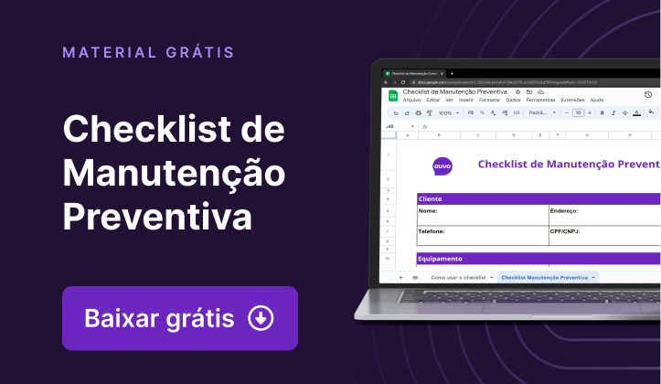 checklist manutencao preditiva auvo