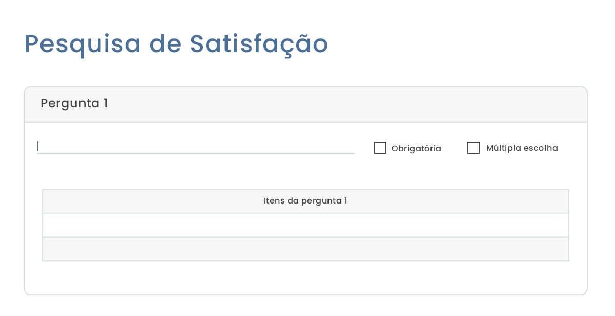 Configuração de perguntas